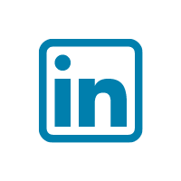 blue linkedin logo